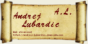 Andrej Lubardić vizit kartica